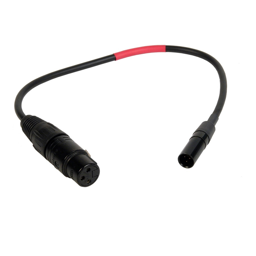 Remote Audio CAREDXL3/3LNP XLR3F to TA3M Balanced Audio Cable for RED One 12 in