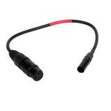 Remote Audio CAREDXL3/3LNP XLR3F to TA3M Balanced Audio Cable for RED One 12 in