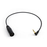 Remote Audio CAS-SMX-S 3.5mm RA TRS to XLR3M Summed to Mono Adapter Cable 18 in