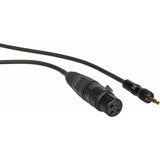 Remote Audio CASENSK100XMC48 XLR3F to 3.5mm Locking Mic Cable Sennheiser 4 ft