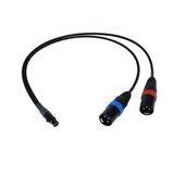 Remote Audio CAT5F2X3M18 TA5F to Dual XLR3M Balanced Stereo Breakout 18 in