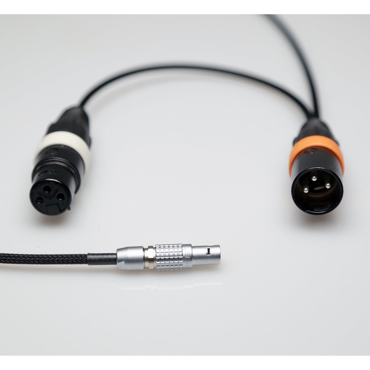 Remote Audio CATCIO Timecode I/O Cable 5-Pin Lemo M to XLR3M and XLR3F 3 ft