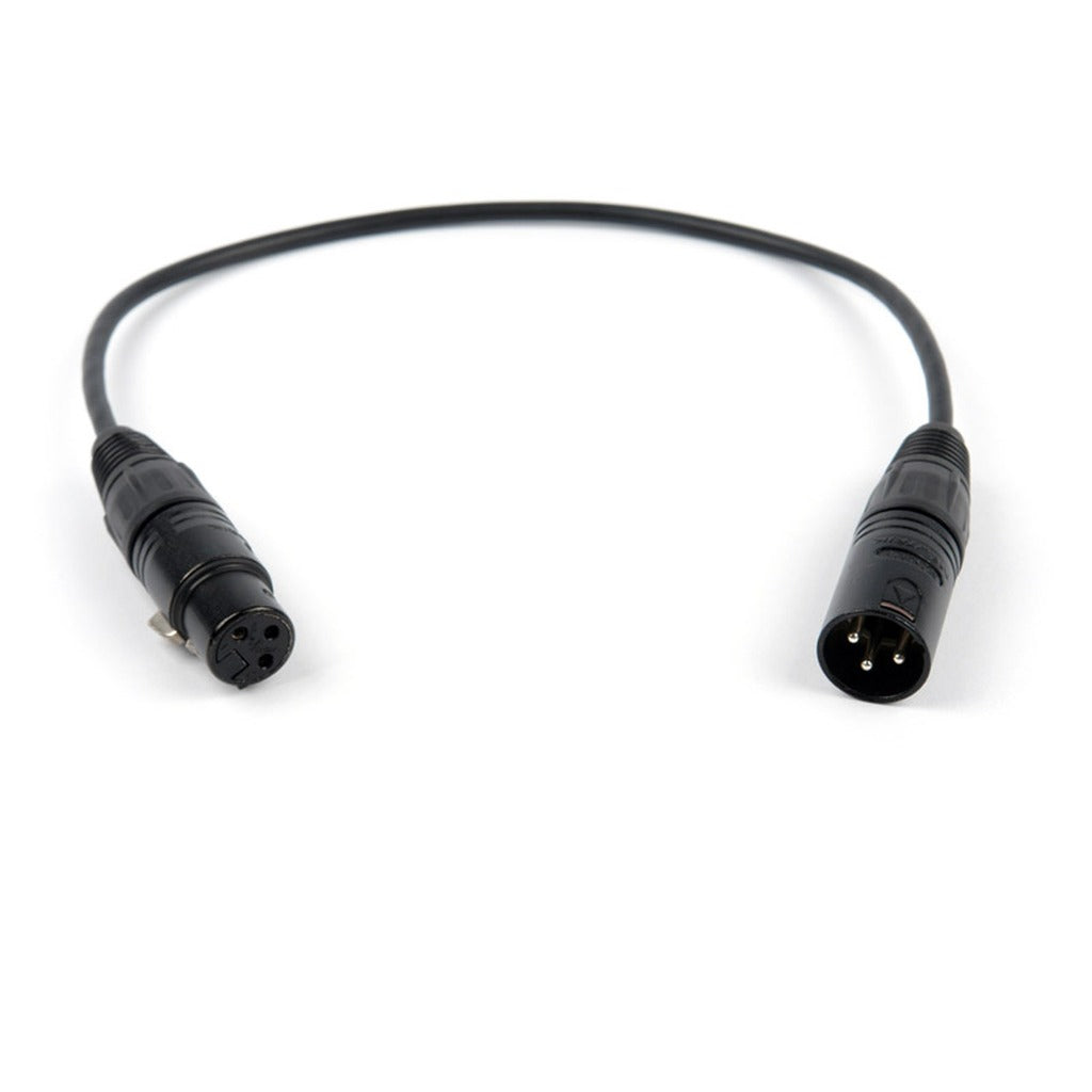 Remote Audio CAXJ12S Straight XLR Jumper Cable XLR3F to XLR3M 12 in