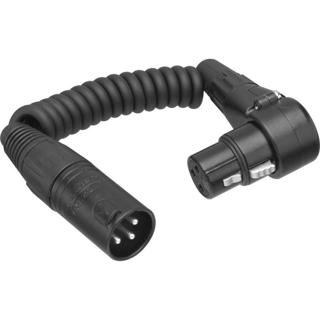 Remote Audio CAXJCOIL2 Short Coiled XLR Jumper XLR3F RA to XLR3M 8 in