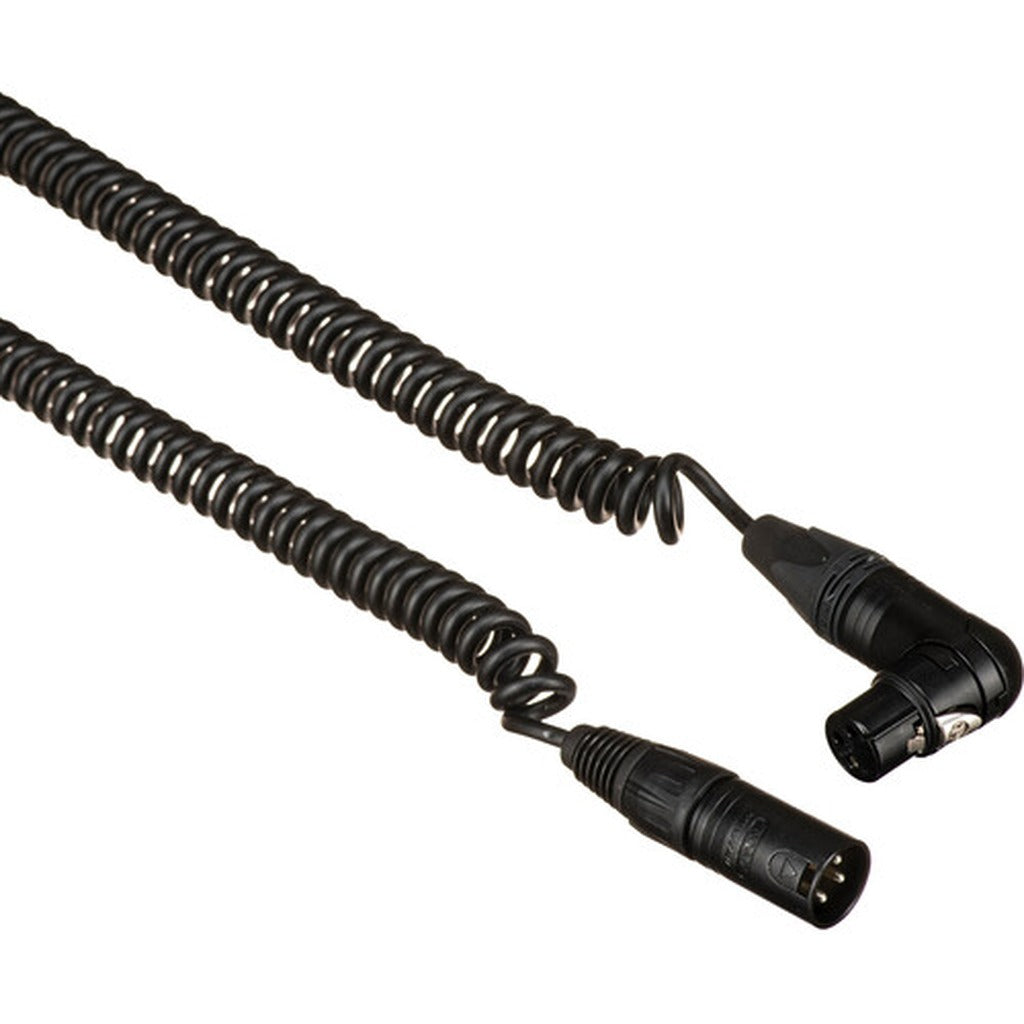 Remote Audio CAXJCOIL Coiled XLR Jumper XLR3F RA to XLR3M 2 ft to 7 ft