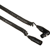 Remote Audio CAXJCOIL Coiled XLR Jumper XLR3F RA to XLR3M 2 ft to 7 ft