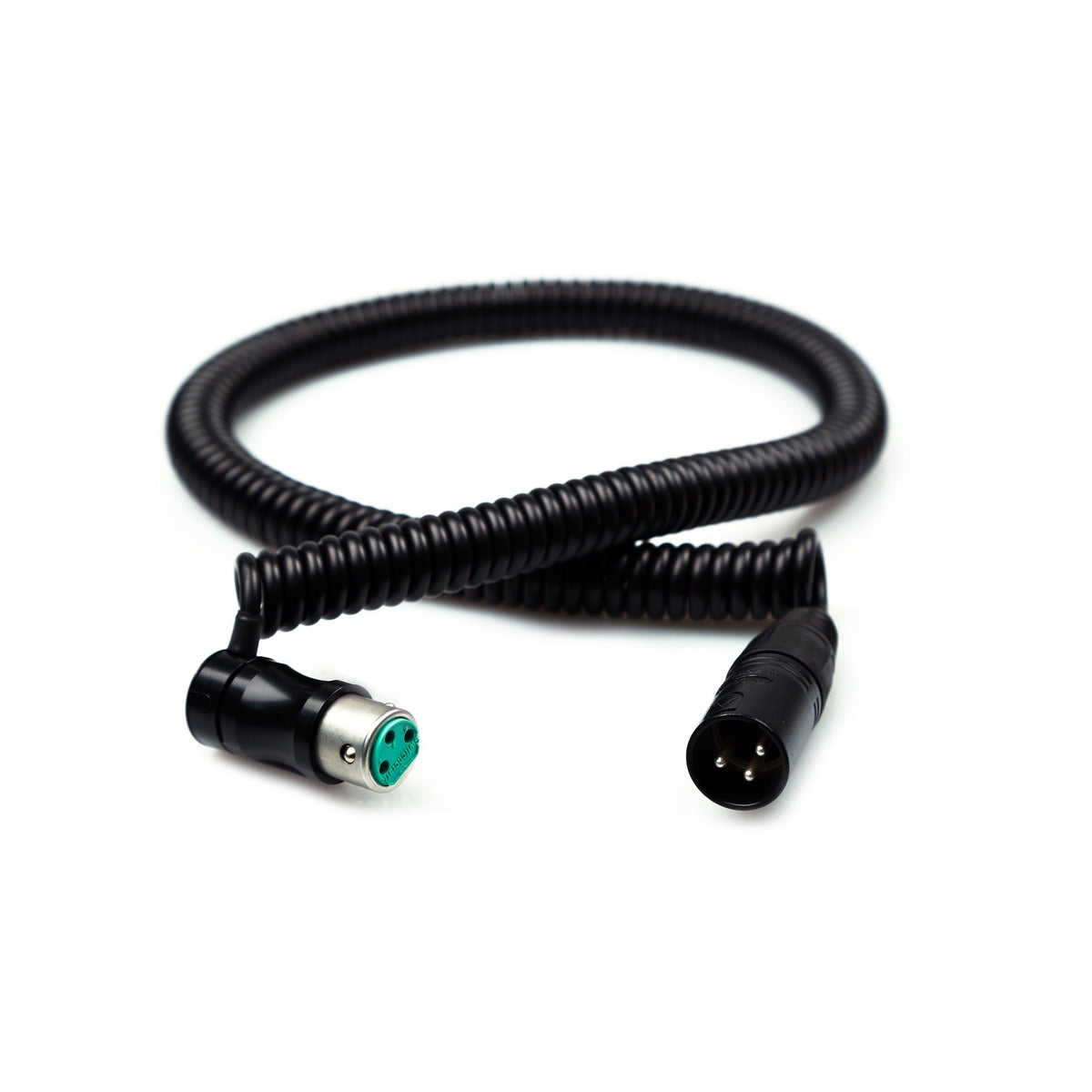 Remote Audio CAXJCOILLPF Low-Profile XLR3F to XLR3M Coiled Cable 2 ft to 7 ft