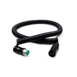 Remote Audio CAXJCOILLPF Low-Profile XLR3F to XLR3M Coiled Cable 2 ft to 7 ft