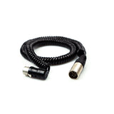Remote Audio CAXJCOILSTLPF Low-Profile XLR5F to XLR5M Stereo Coiled Jumper