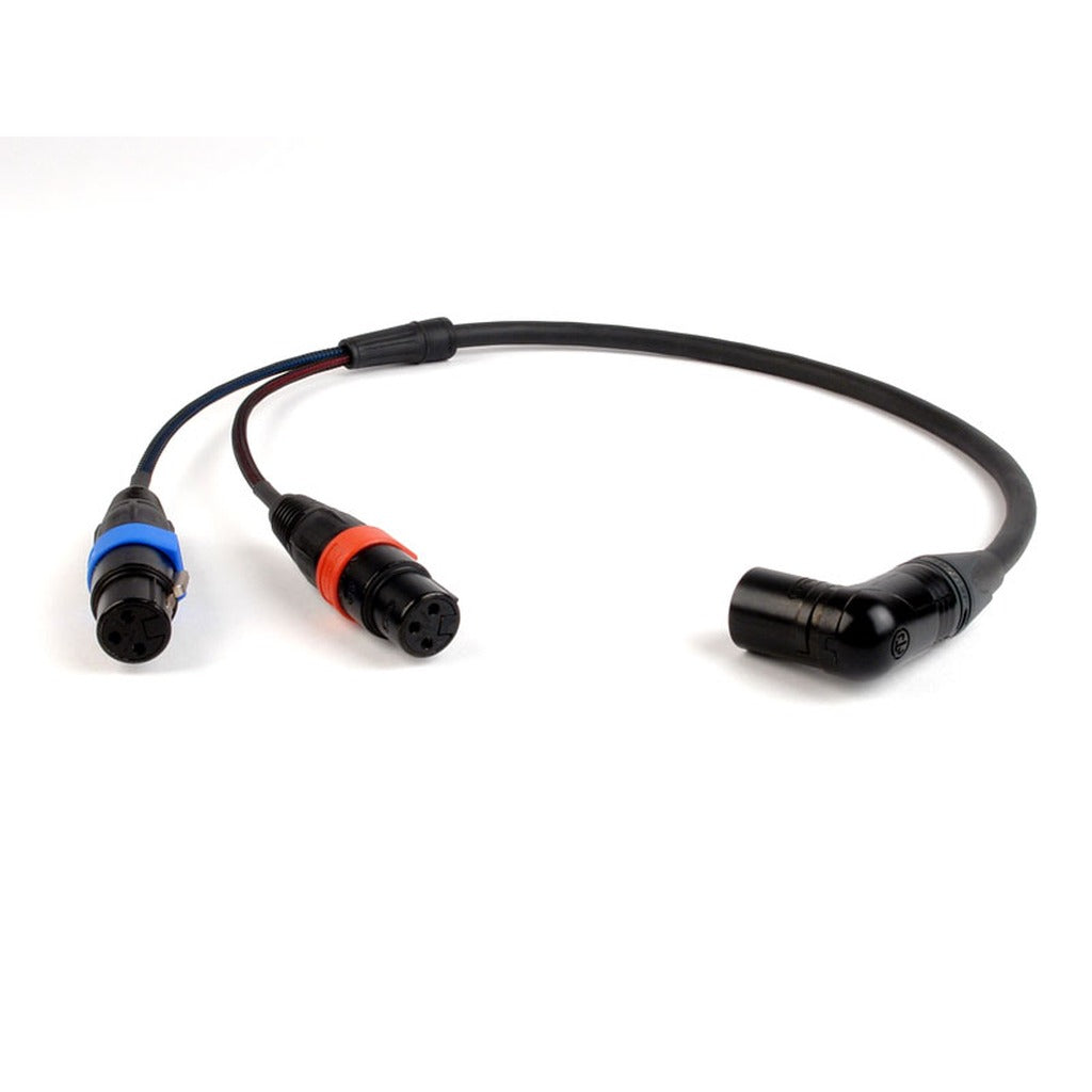 Remote Audio CAXSTEX5MR Dual XLR3F to RA XLR5M Stereo Cable for ARRI Alexa 2 ft