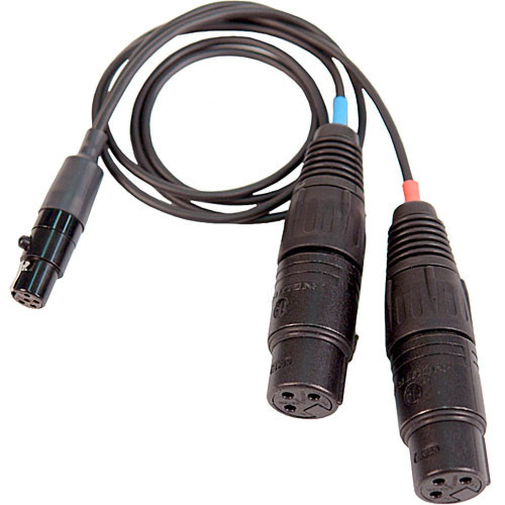 Remote Audio CAZSTA100XYTA5 Zaxcom STA100 Breakout (2) XLR3F to TA5F 18 in