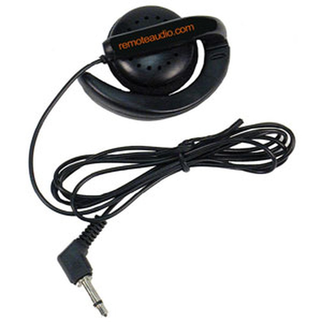 Remote Audio EARBUD-L Single Ear Bud with Swivel Ear Hook 6 ft Cable 3.5mm
