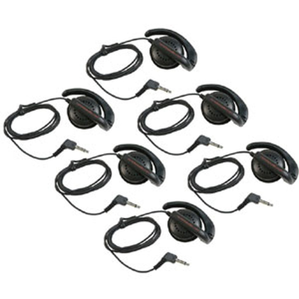 Remote Audio EARBUD6 Single Ear Bud with Ear Hook 3.5 ft Cable 6-Pack