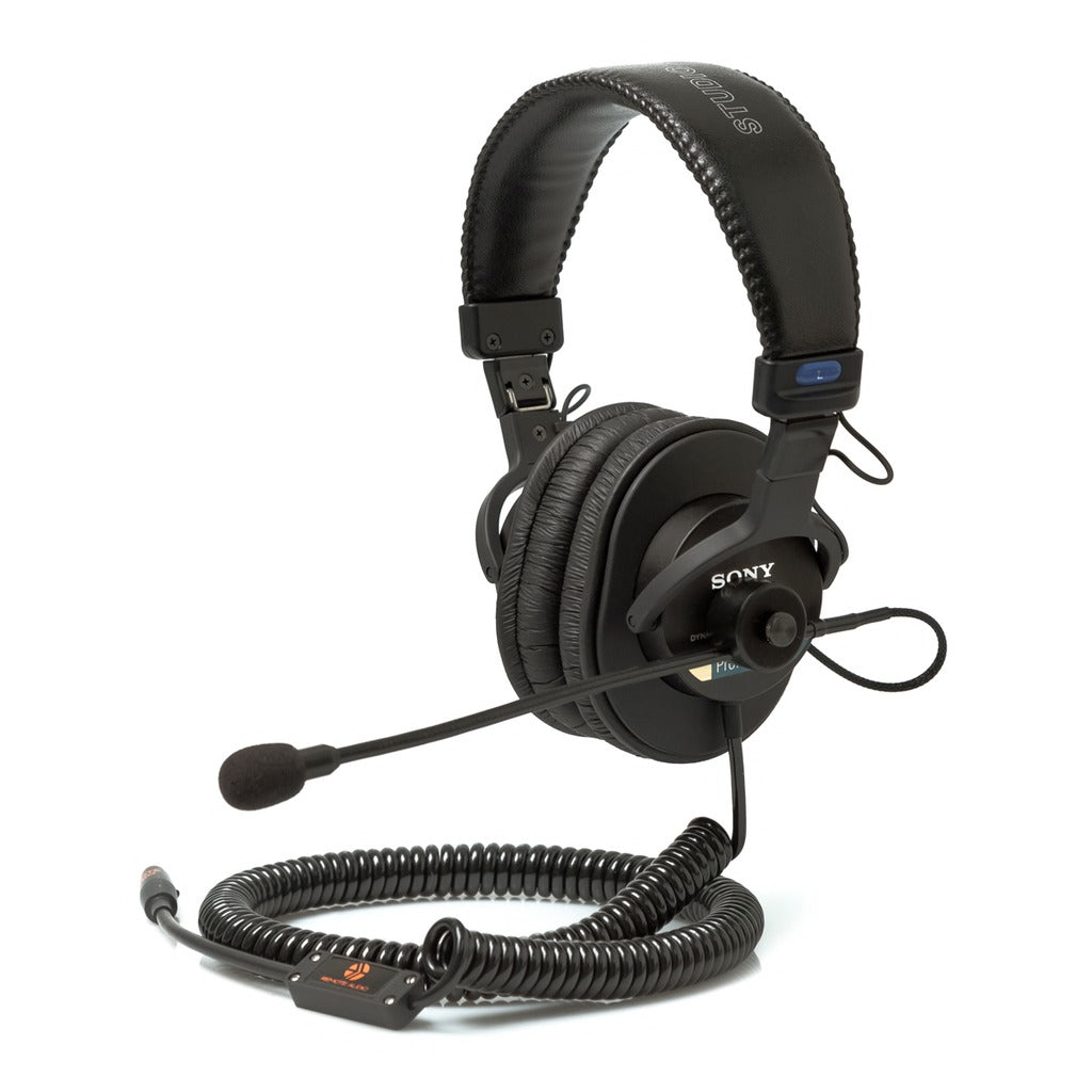 Remote Audio MDR7506HSC-S Modified 7506 Headset Switchable Boom Mic Coiled TA5F