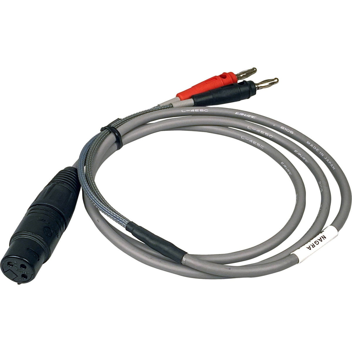 Remote Audio NAGMIXB XLR3F to Dual Banana Mono Line Input Cable for Nagra 48 in