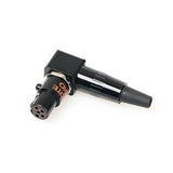 Remote Audio TA5F-RA-B 5-Pin TA5F Mini XLR Right-Angle Female Connector Black