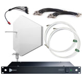 RF Venue Diversity Fin IPX Antenna with DISTRO9 9-Channel UHF Distribution System 470-928 MHz