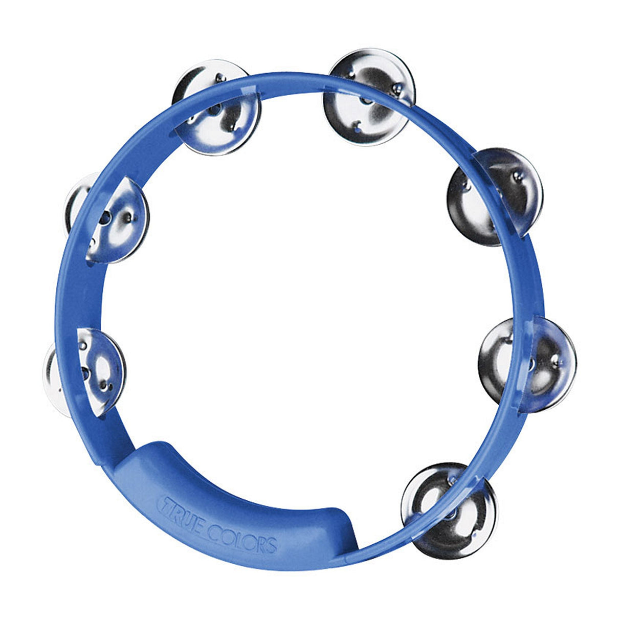 Rhythm Tech TC4048 True Colors Tambourine, Blue 8-Inch