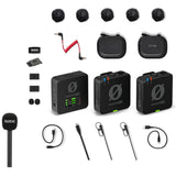 RODE Wireless PRO Clip-On Lavalier Microphone System with Interview GO Adaptor, 2.4 GHz