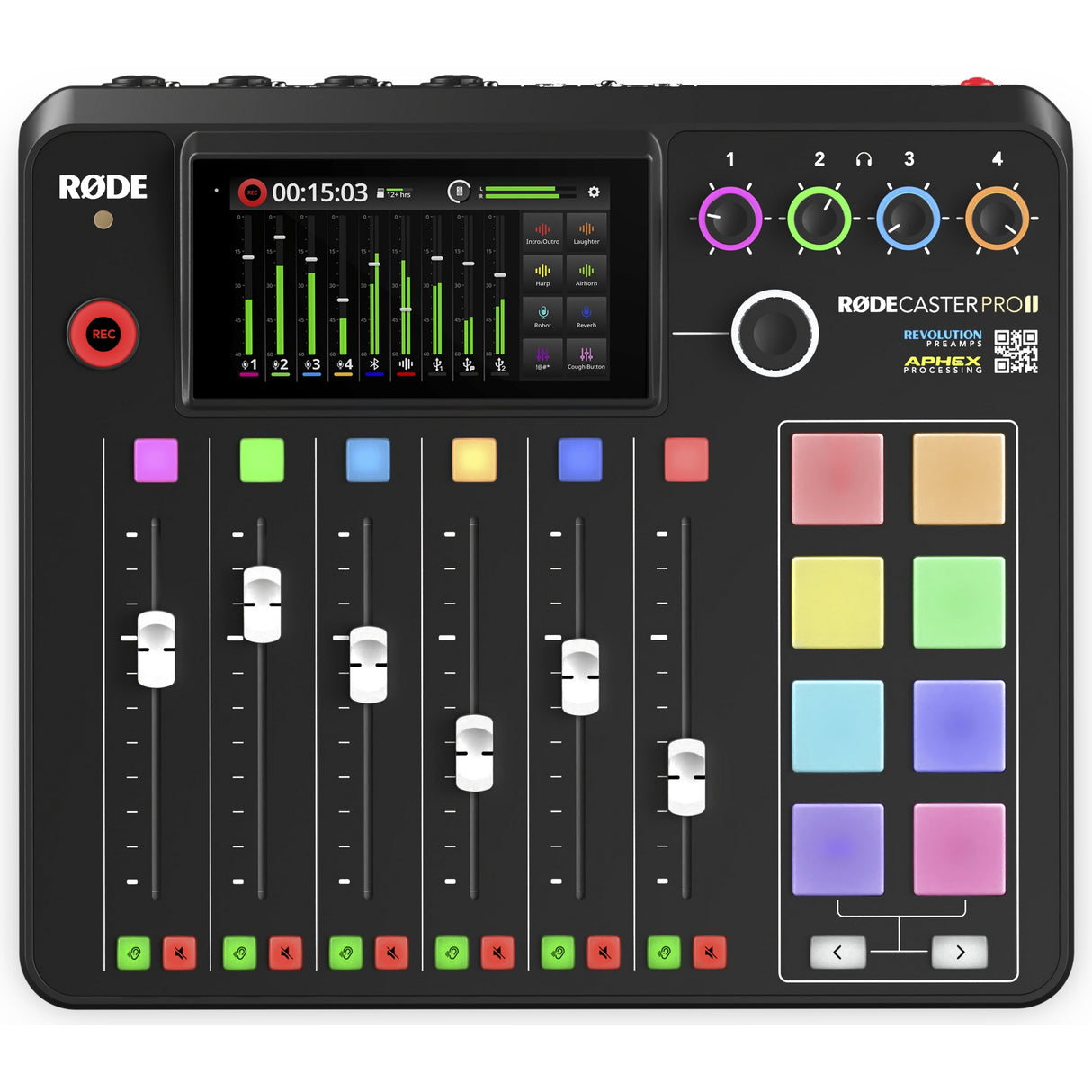 RODE RODECaster Pro II Integrated Audio Production for Podcast Studio