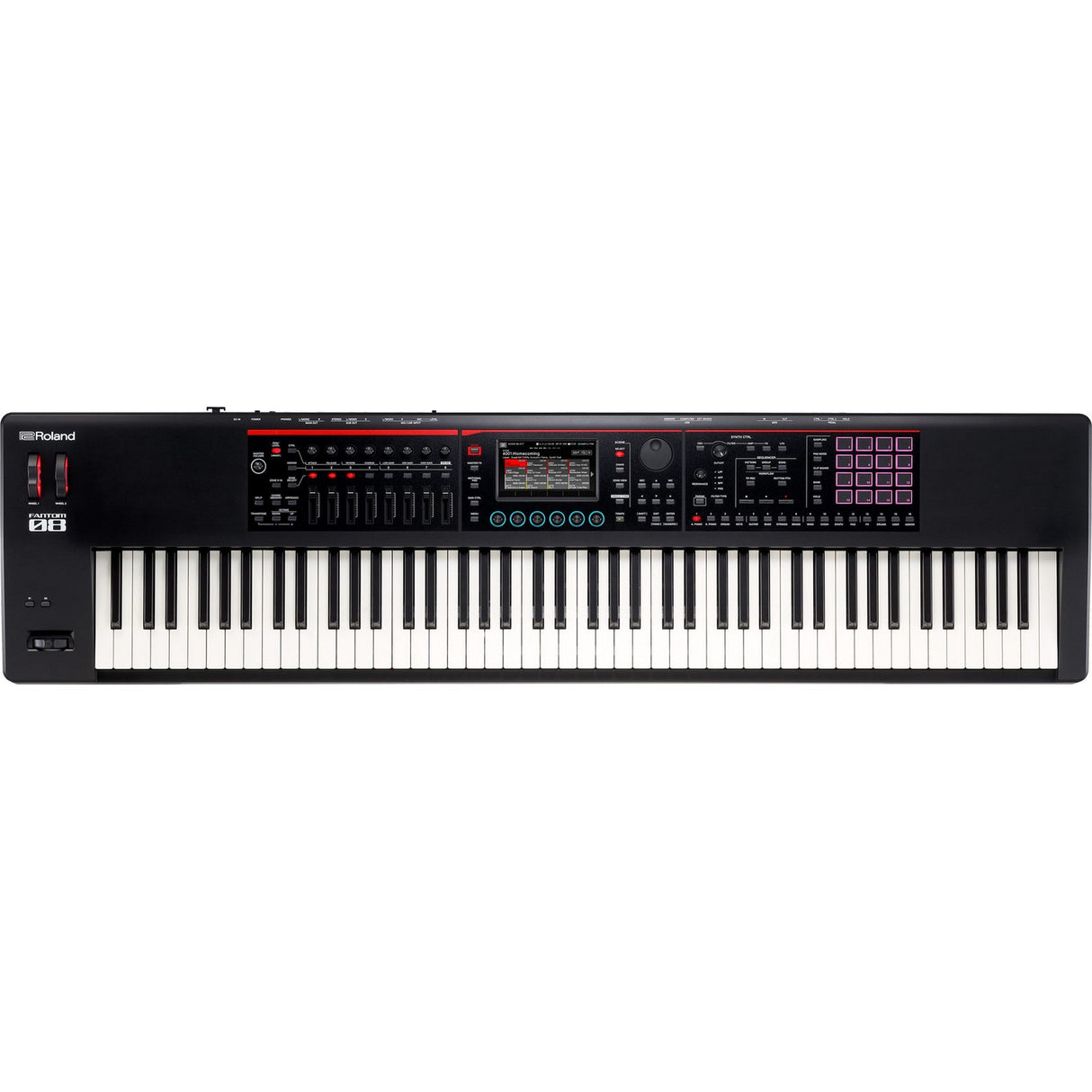 Roland FANTOM-08 88-key workstation keyboard front panel