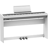Roland FP-30X 88-key digital piano keyboard front view - white