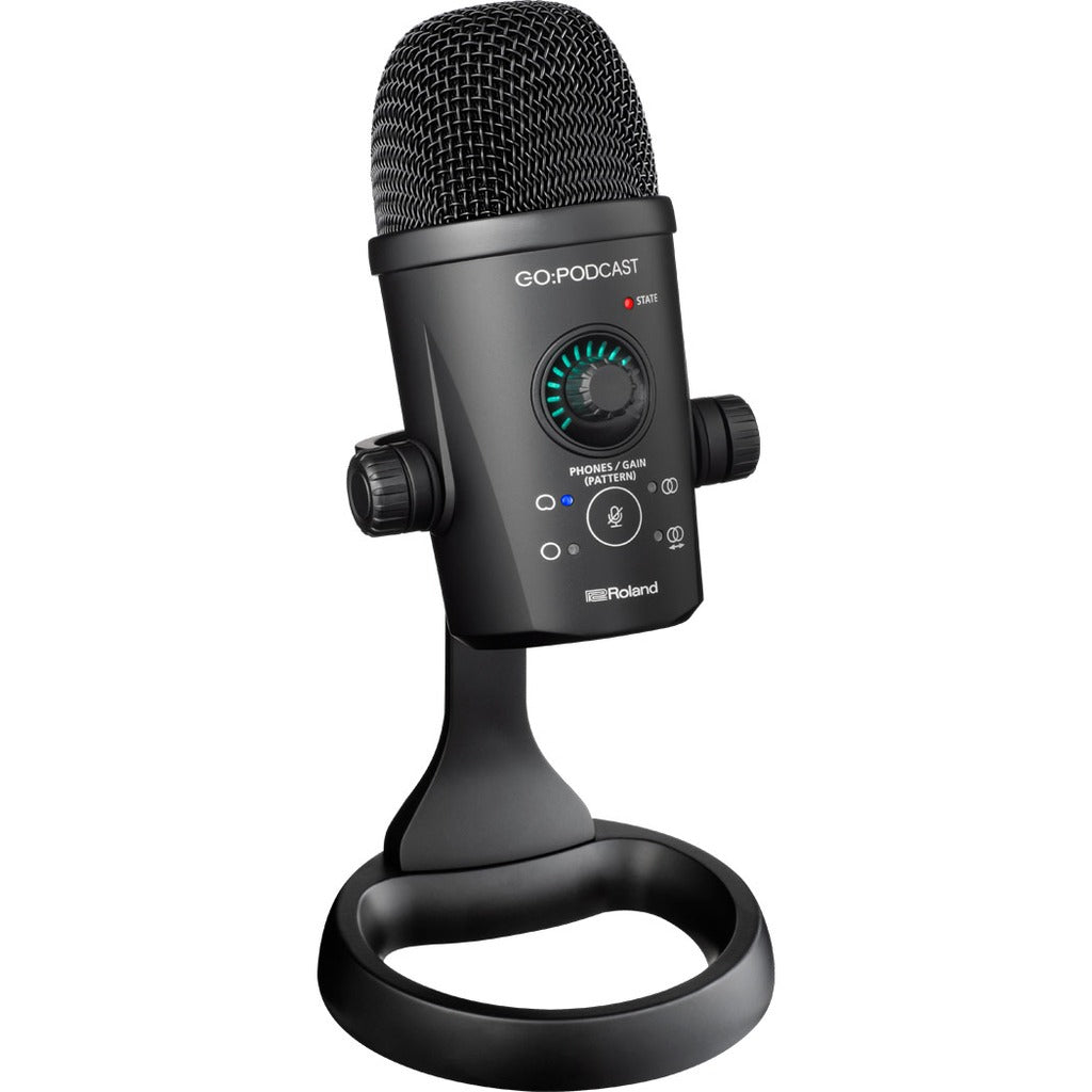 Roland GO:PODCAST Video Podcasting Studio with 4-Pattern USB-C Microphone