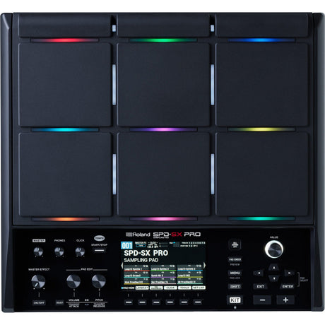 Roland SPD-SX PRO sampling pad 9-pad percussion controller front view