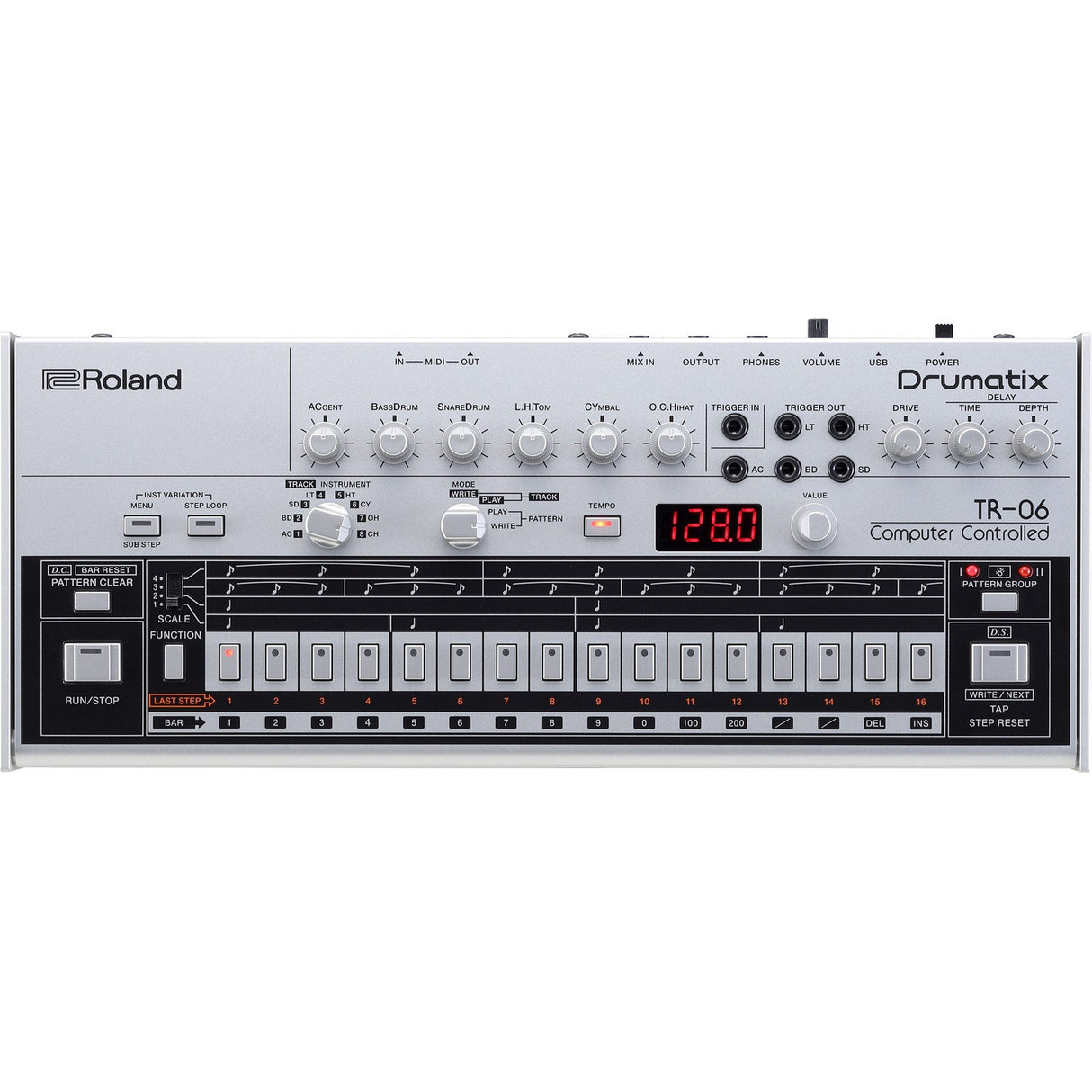 Roland TR-06 drum machine for electronic music production