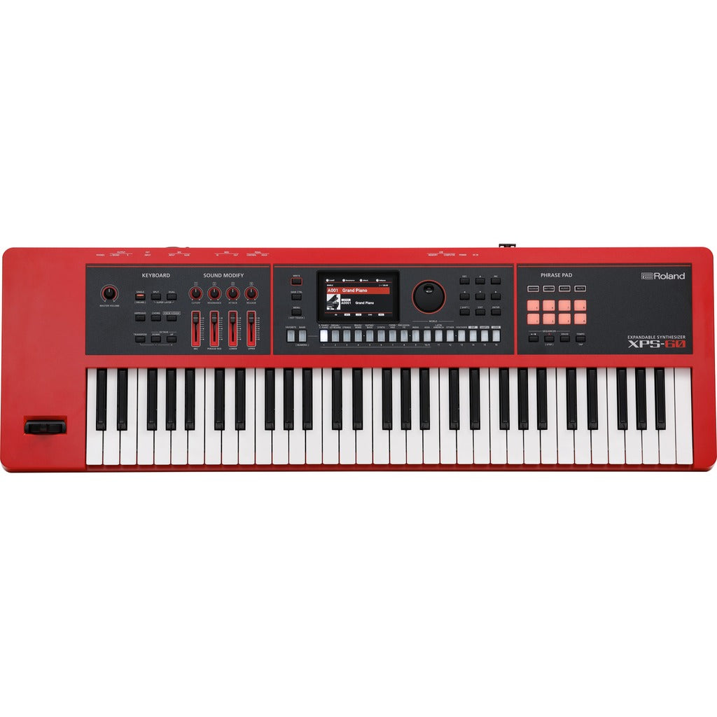 Roland XPS-60-RD 61-Key Expandable Synthesizer with Vocal Effects, Red