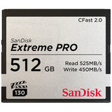 SanDisk Extreme Pro 2.0 CFast Memory Card, 512 GB