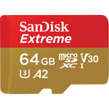 SanDisk Extreme microSDXC UHS-I Memory Card, 64 GB