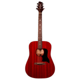 Sawtooth Transparent Cherry Mahogany Acoustic Guitar, Right-Handed