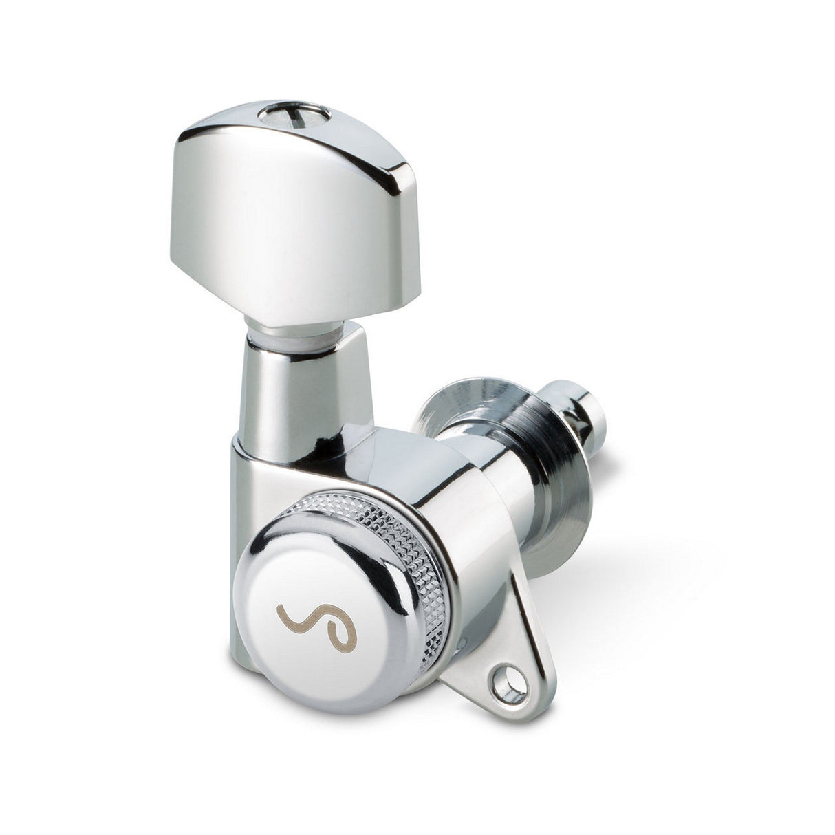 Schaller 10020220.01.50 M6 135 Locking Tuning Machines, Chrome, 6-Inline