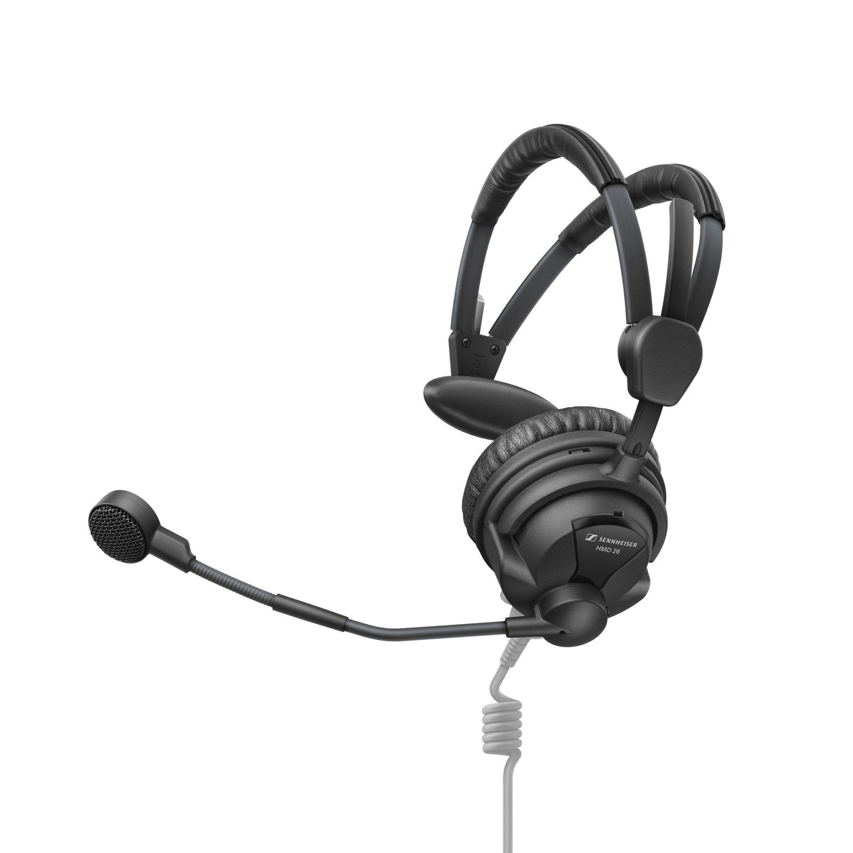 Sennheiser HMD 26 S Single-Sided Broadcast Dynamic Super-Cardioid Microphone Broadcast Headset