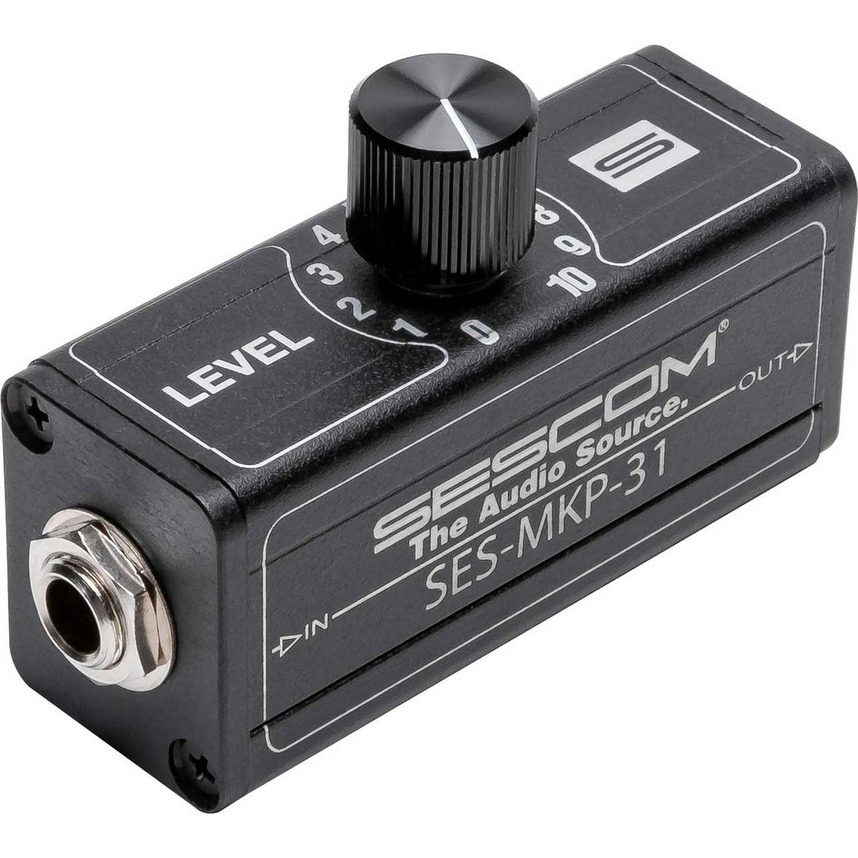 Sescom SES-MKP-31 1/4 to 1/4 1-Channel Inline Balanced Audio Line Level Control
