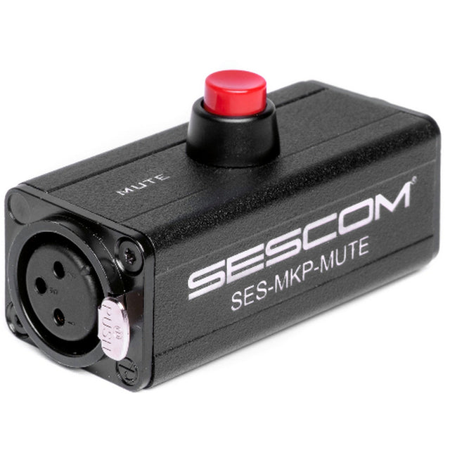 Sescom SES-MKP-MUTE XLR Momentary Microphone Mute Switch