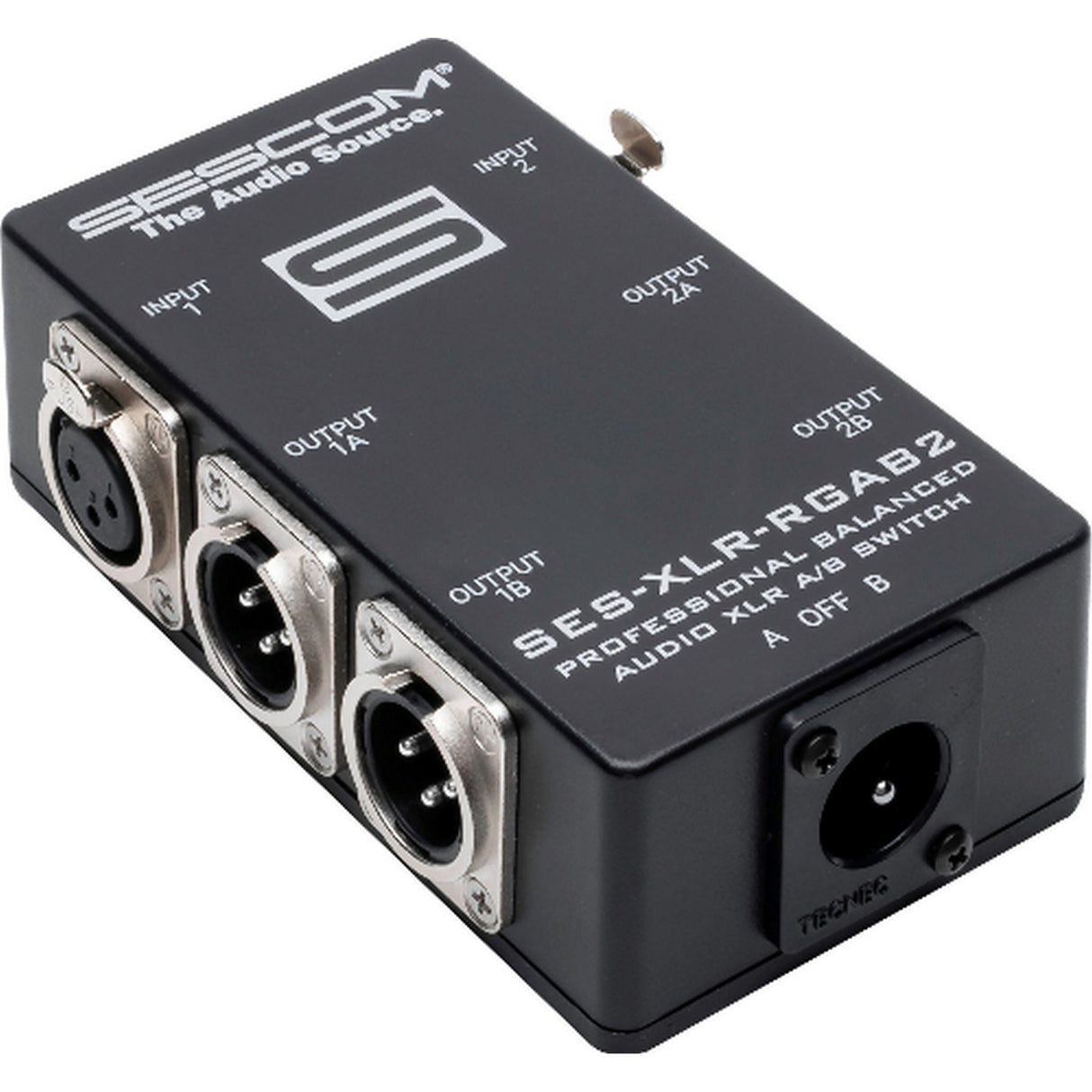 Sescom SES-XLR-RGAB2 2-Channel Passive Balanced XLR A/B Stereo Switch