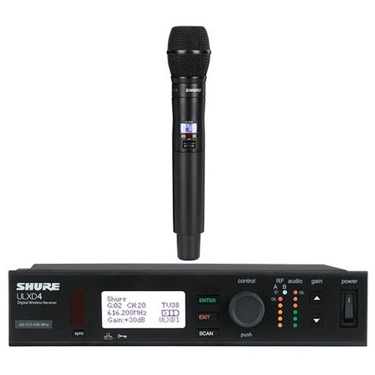 Shure ULXD24/KSM9 Handheld Wireless Microphone System, H50 534-598 MHz