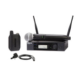 Shure GLXD124R+/85M Single-Channel Wireless Combo Microphone Rack System, Z3 2.4-5.8 GHz