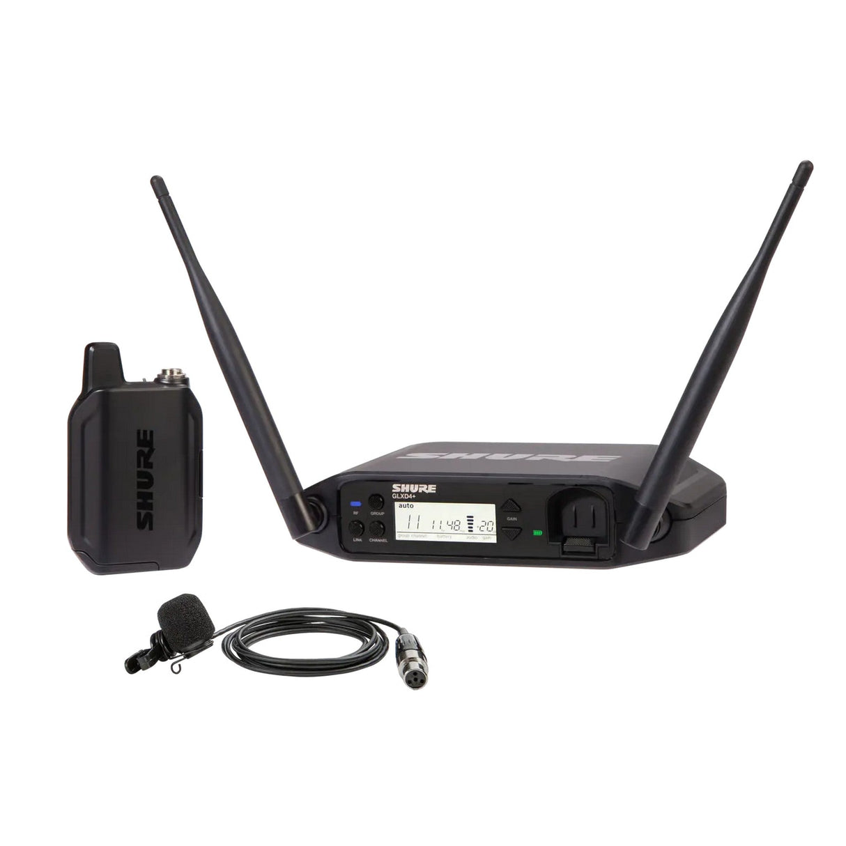 Shure GLXD14+/85M Dual-Band Cardioid Wireless Presenter System, Z3 2.4-5.8 GHz