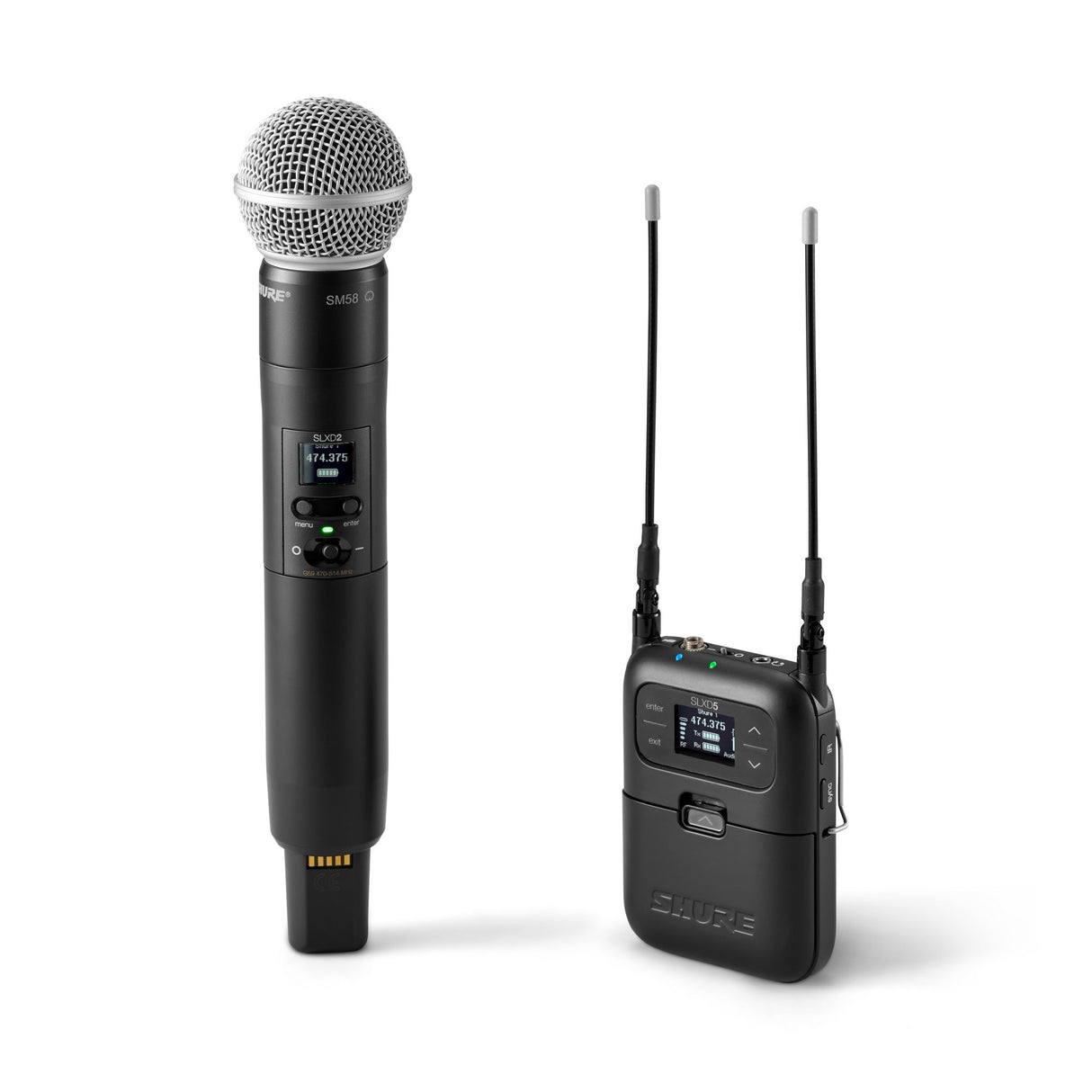 Shure SLXD25/SM58 Portable Digital Wireless Handheld System with SM58 Microphone