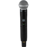 Shure SLXD2+ TAA Compliant Digital Wireless Handheld Microphone Transmitter (G57 Band)
