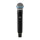 Shure SLXD2+TA/B58 TAA Compliant Digital Wireless Handheld Transmitter, G57 470-608 MHz