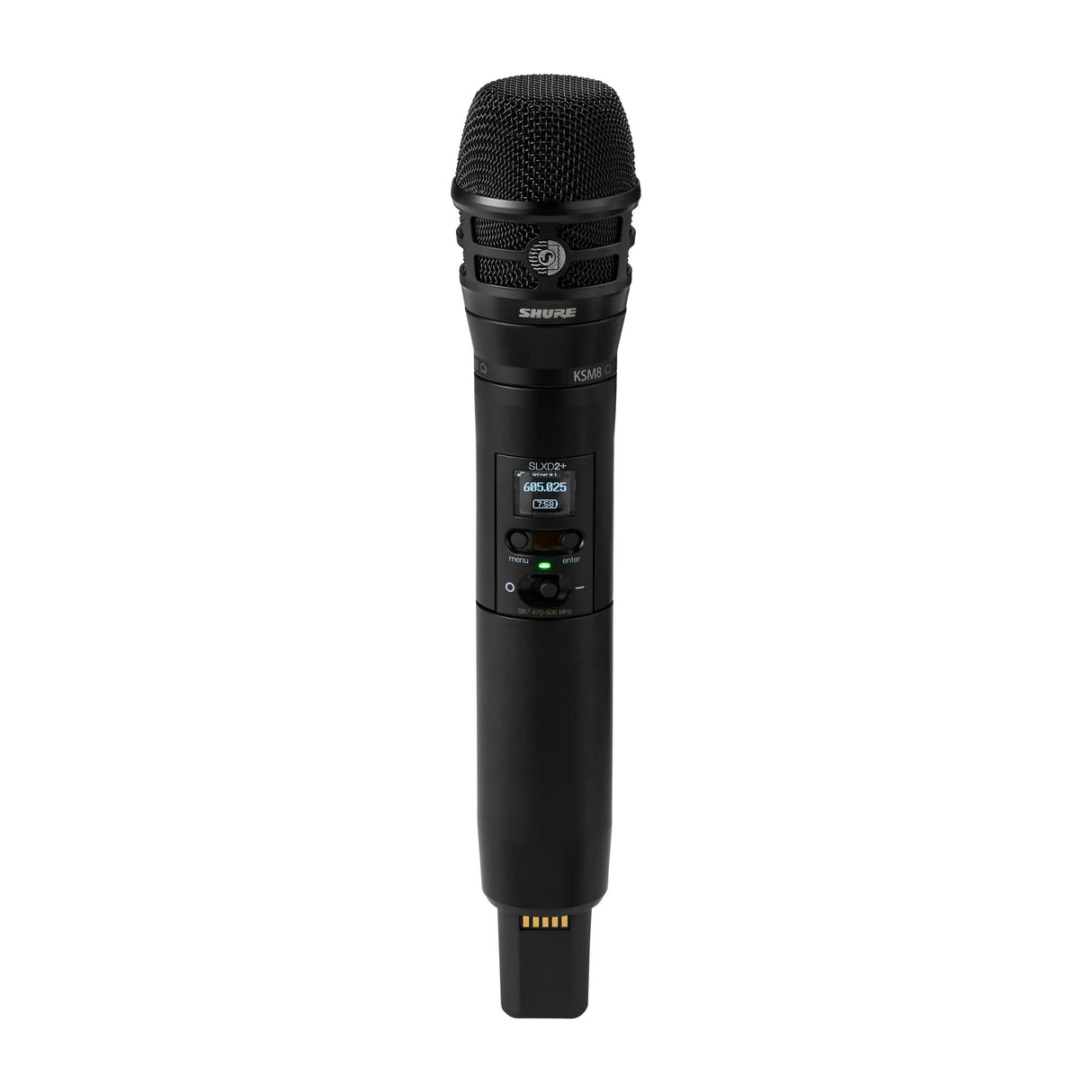 Shure SLXD2+TA/K8B TAA Compliant Digital Wireless Handheld Transmitter, G57 470-608 MHz