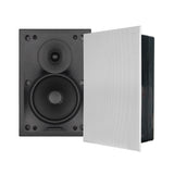 Sonance VXXT6 6-Inch Outdoor Extreme Rectangle In-Wall Speakers, Pair, White
