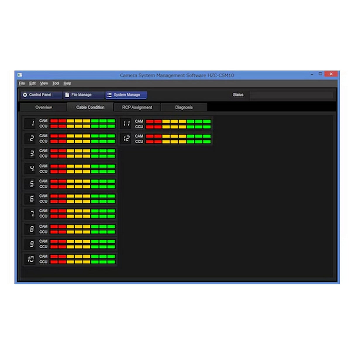 Sony HZC-CSM10 Windows-Based Camera Control Software