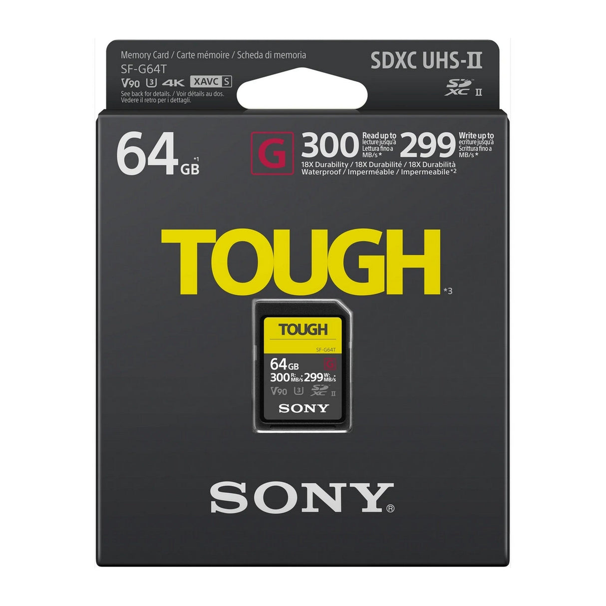 Sony UHS-II G TOUGH Series SD Memory Card