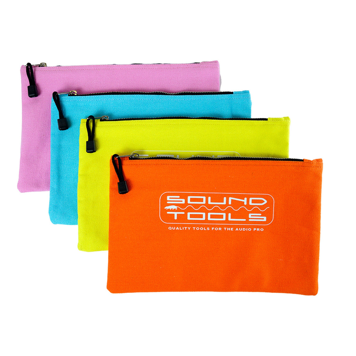 SoundTools TBR-11-2 Canvas Zipper Tool Bag, 4-Pack
