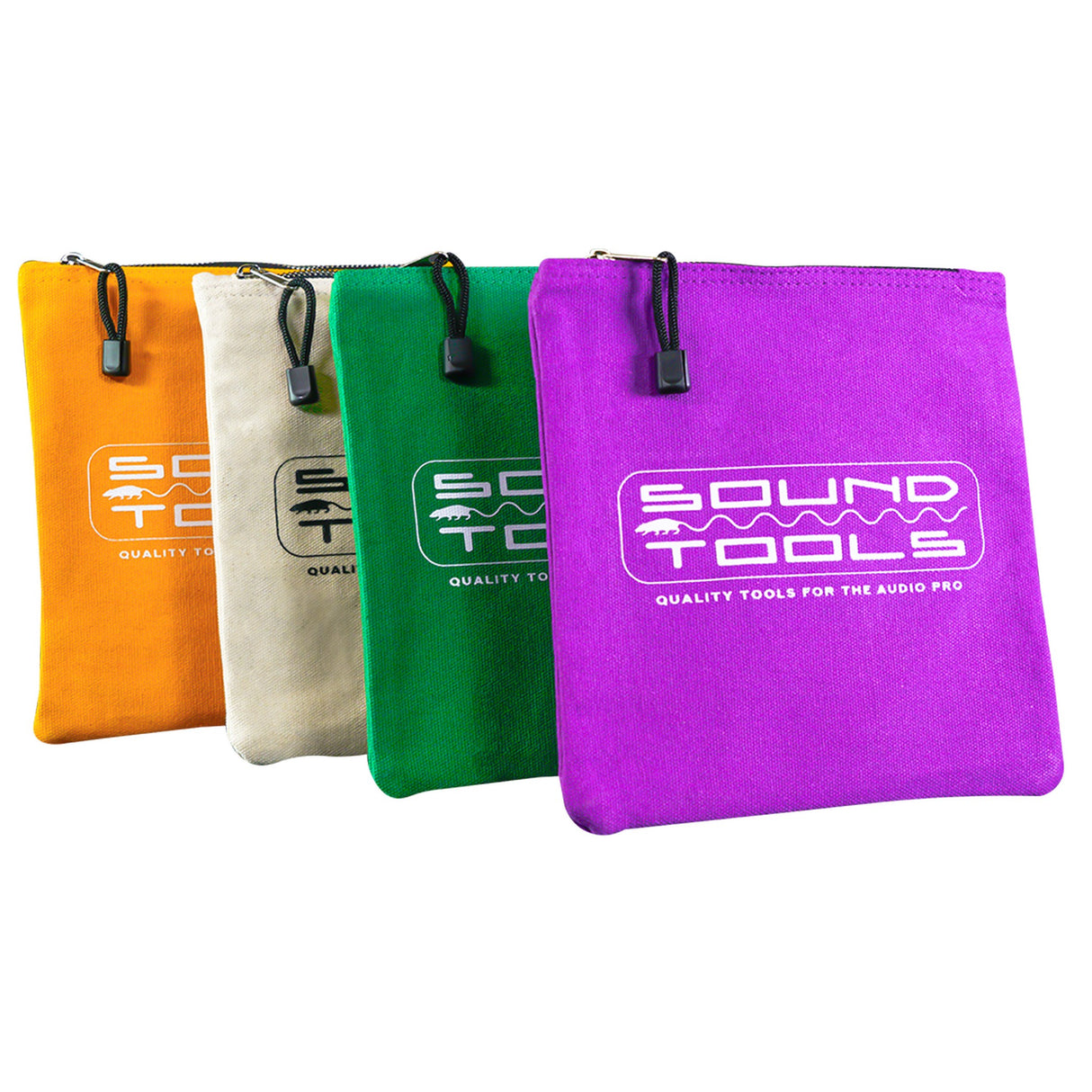 SoundTools TBS-8-4 Square Canvas Zipper Tool Bag, 4-Pack